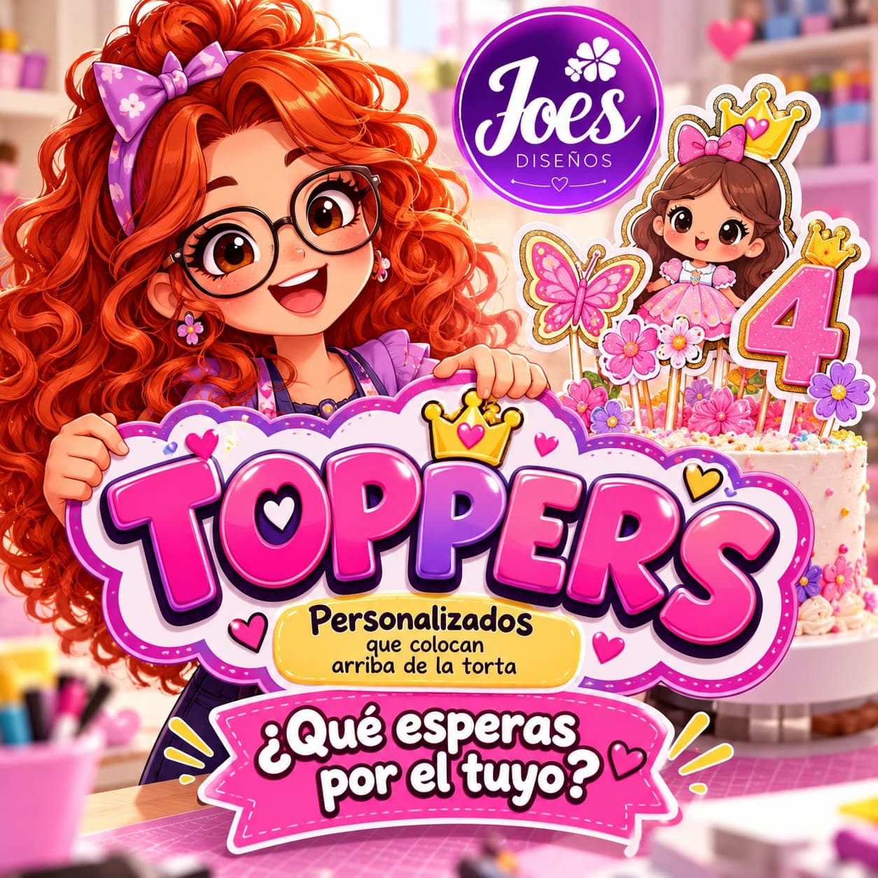 Toppers personalizados para torta